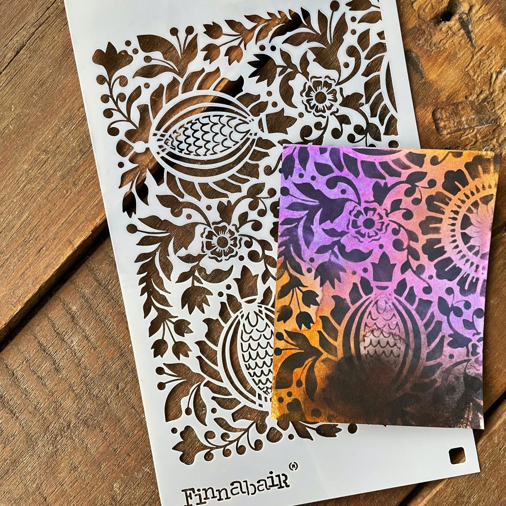 Finnabair Stencil - Folk Florals