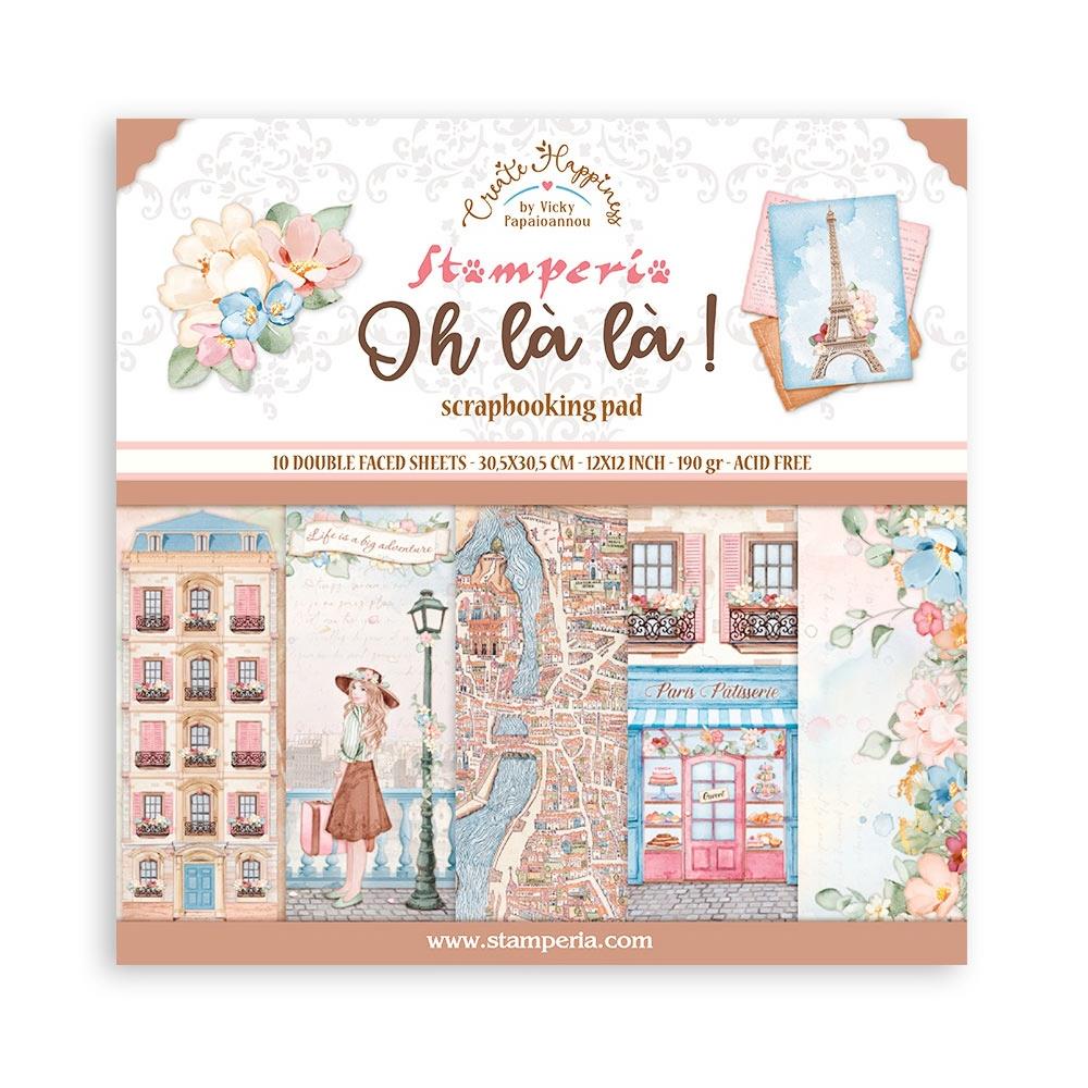 Stamperia Double-Sided Paper Pad 12x12 - Oh La La