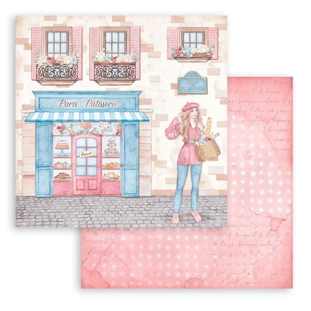 Stamperia Double-Sided Paper Pad 8x8 - Oh La La