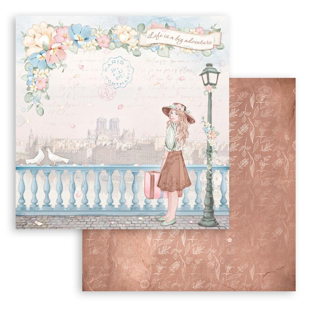 Stamperia Double-Sided Paper Pad 8x8 - Oh La La