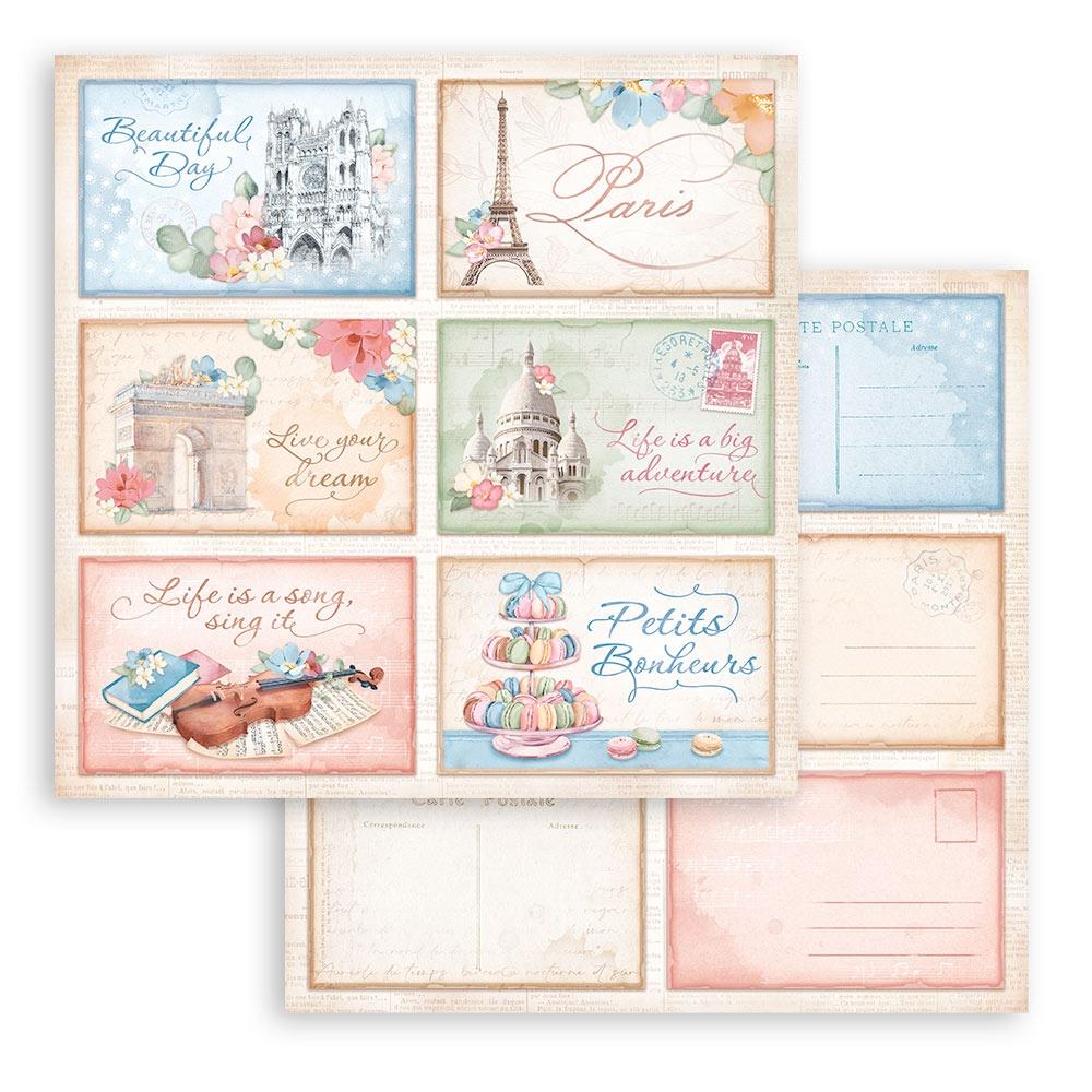 Stamperia Double-Sided Paper Pad 8x8 - Oh La La