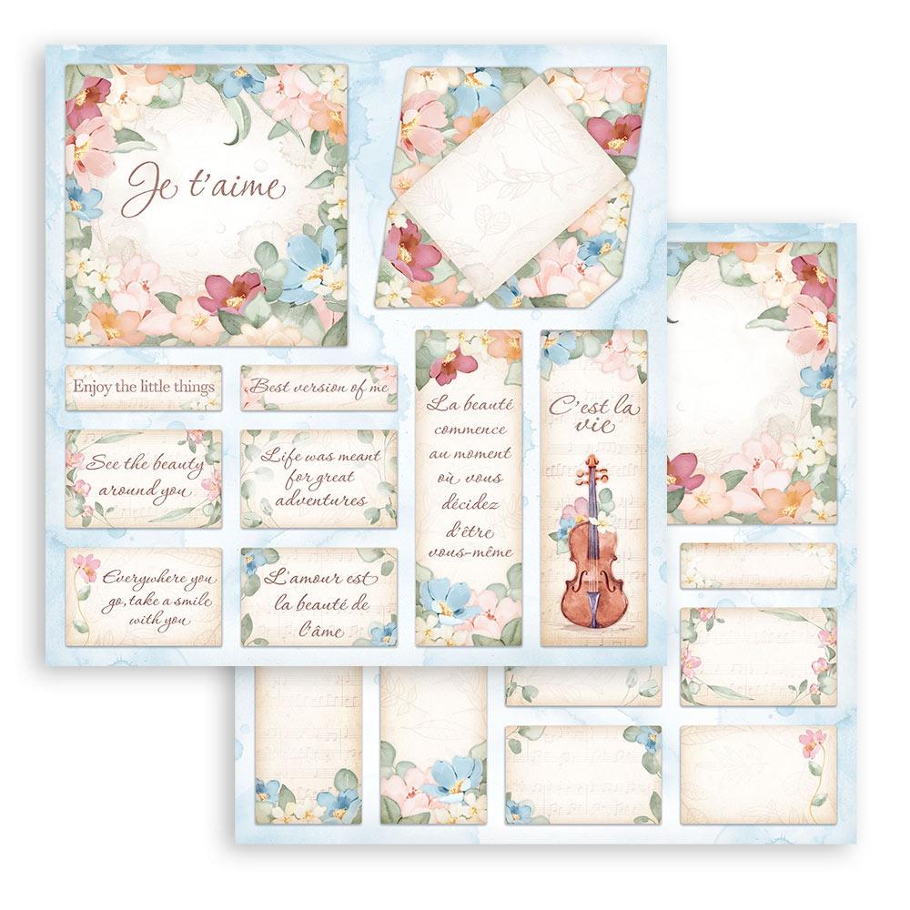 Stamperia Double-Sided Paper Pad 8x8 - Oh La La