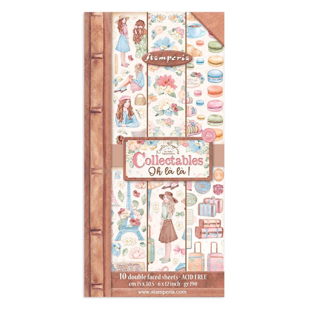 Stamperia Collectables Double-Sided Paper 6X12 - Oh La La