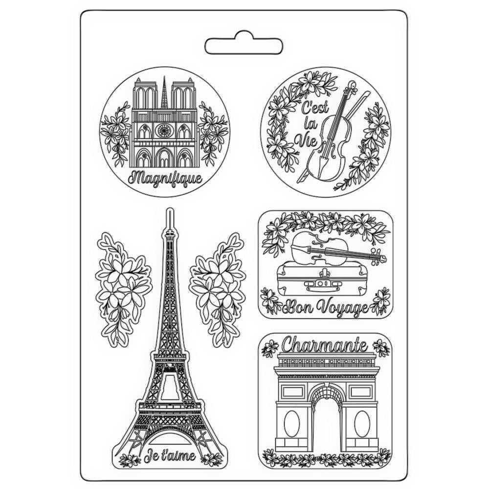 Stamperia Sof Mould A5 - Oh La La - Tour Eiffel