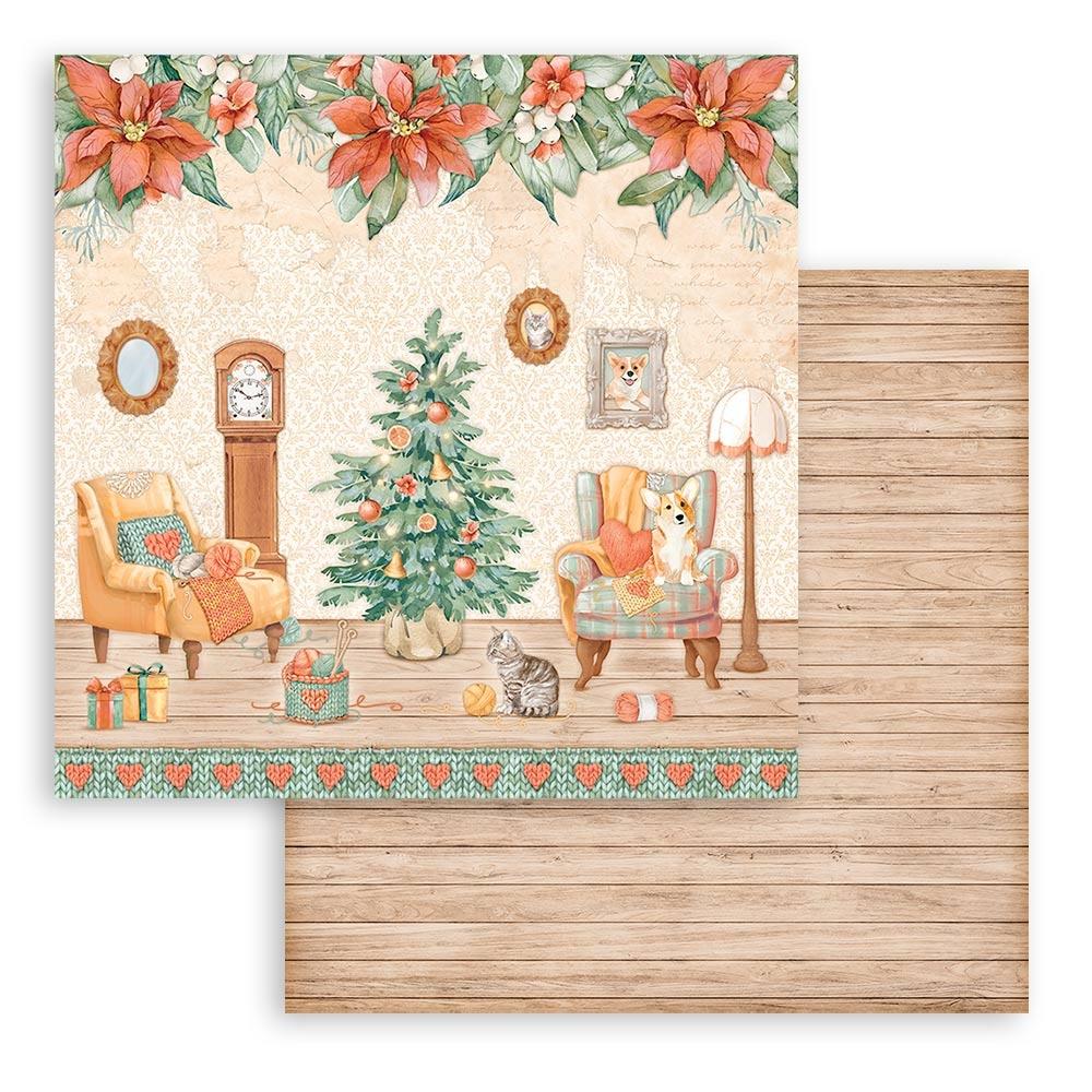 Stamperia Double-Sided Paper Pad 12x12 - All Around Christmas