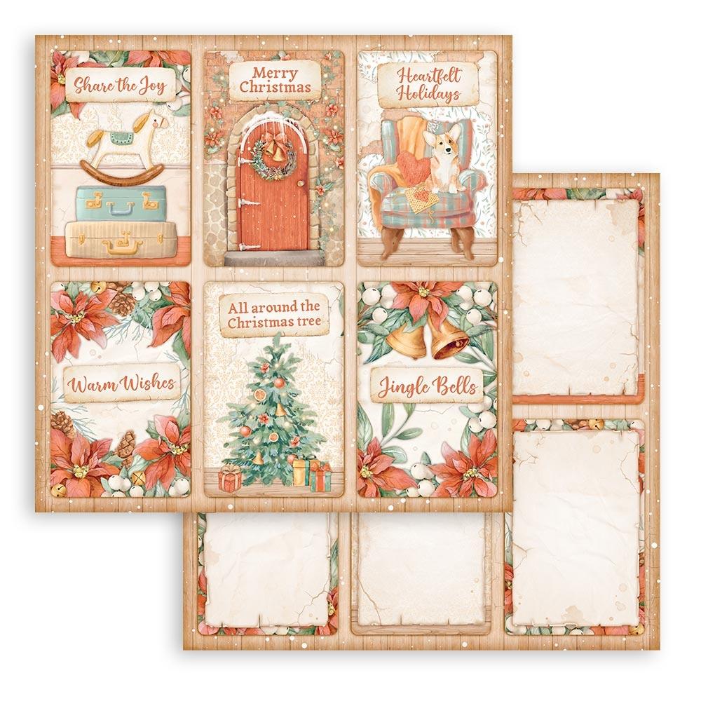 Stamperia Double-Sided Paper Pad 8x8 - All Around Christmas