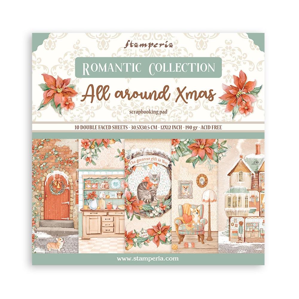 Stamperia Double-Sided Paper Pad 12x12 - All Around Christmas