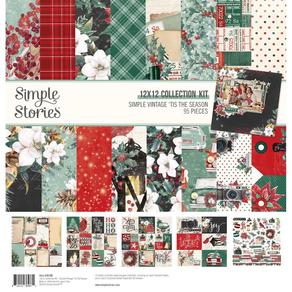 Simple Stories Collection Kit 12X12 Simple Vintage Tis The Season