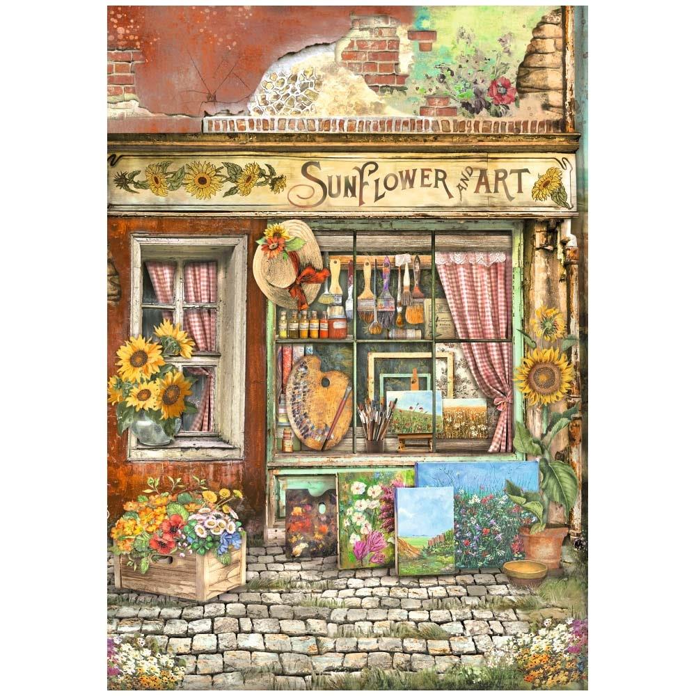 Stamperia Rice Paper Sheet A4 - Sunflower Art Shop