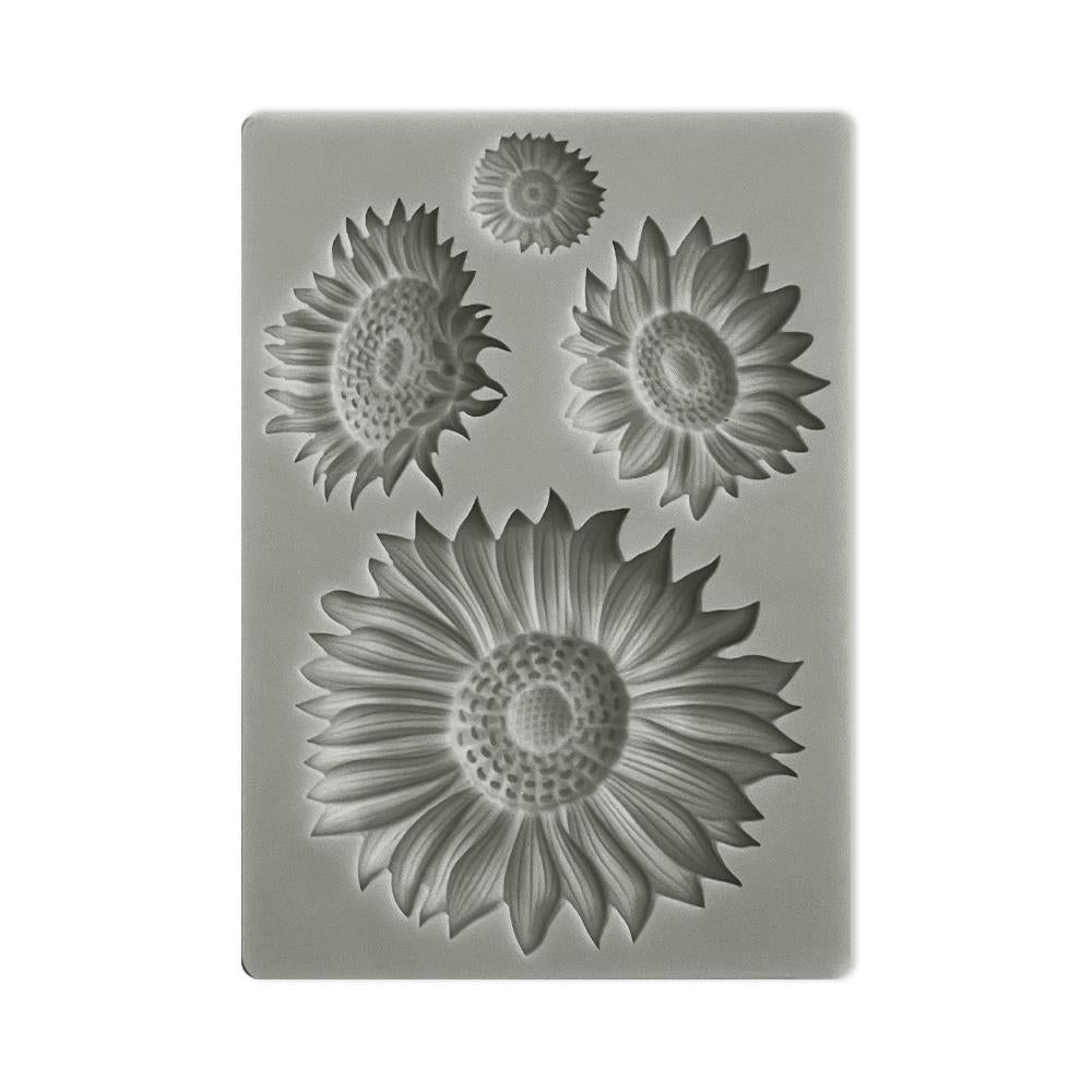 Stamperia Soft Maxi Mould A6 - Sunflower Art Sunflowers