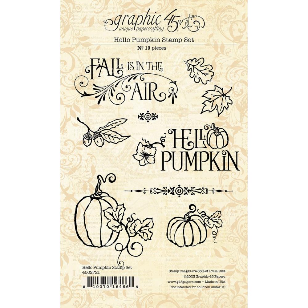 Graphic 45 Stamp Set - Hello Pumpkin