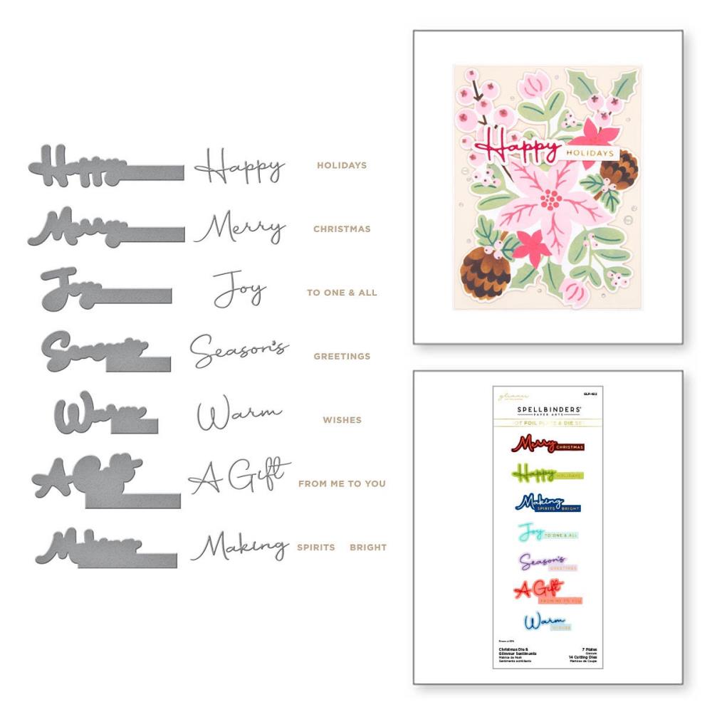 Spellbinders Glimmer Hot Foil Plate & Die - The Classic Christmas Collection