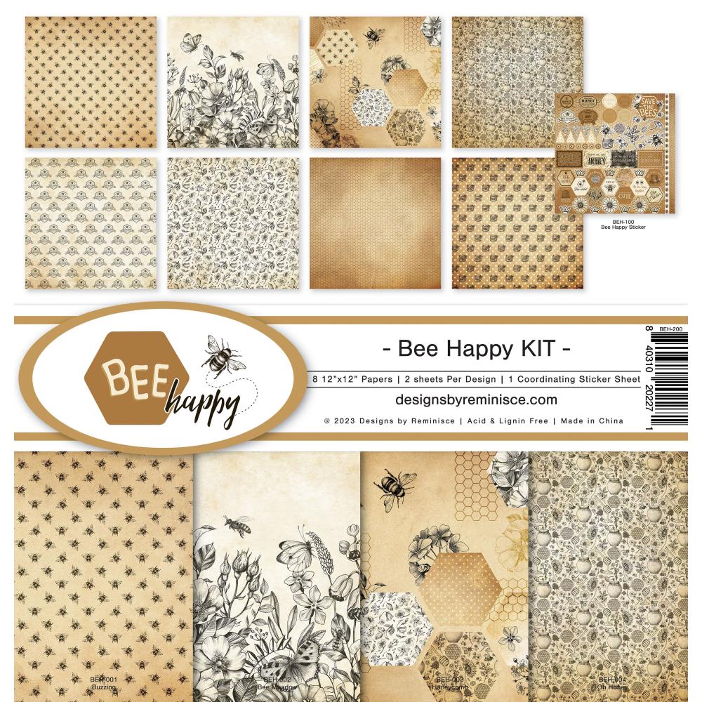 Reminisce Collection Kit 12X12 - Bee Happy