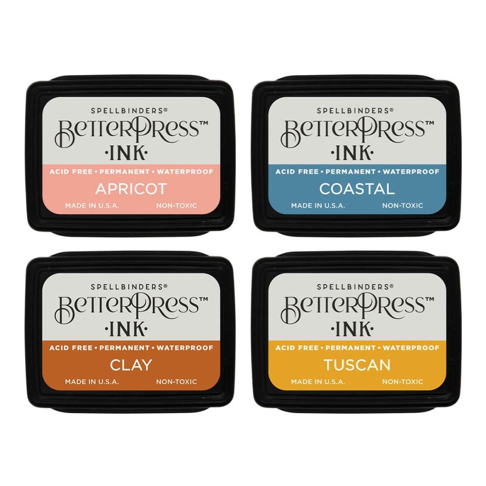 Spellbinders BetterPress Letterpress Mini Ink Pad Set - Desert Sunset