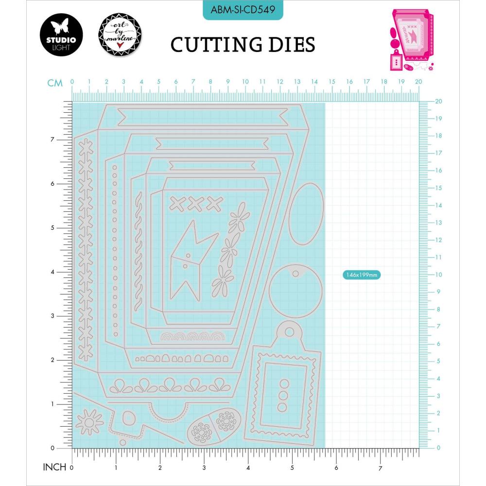 Art By Marlene Signature Collection Cutting Die - Nr. 549. Pocket-Fun
