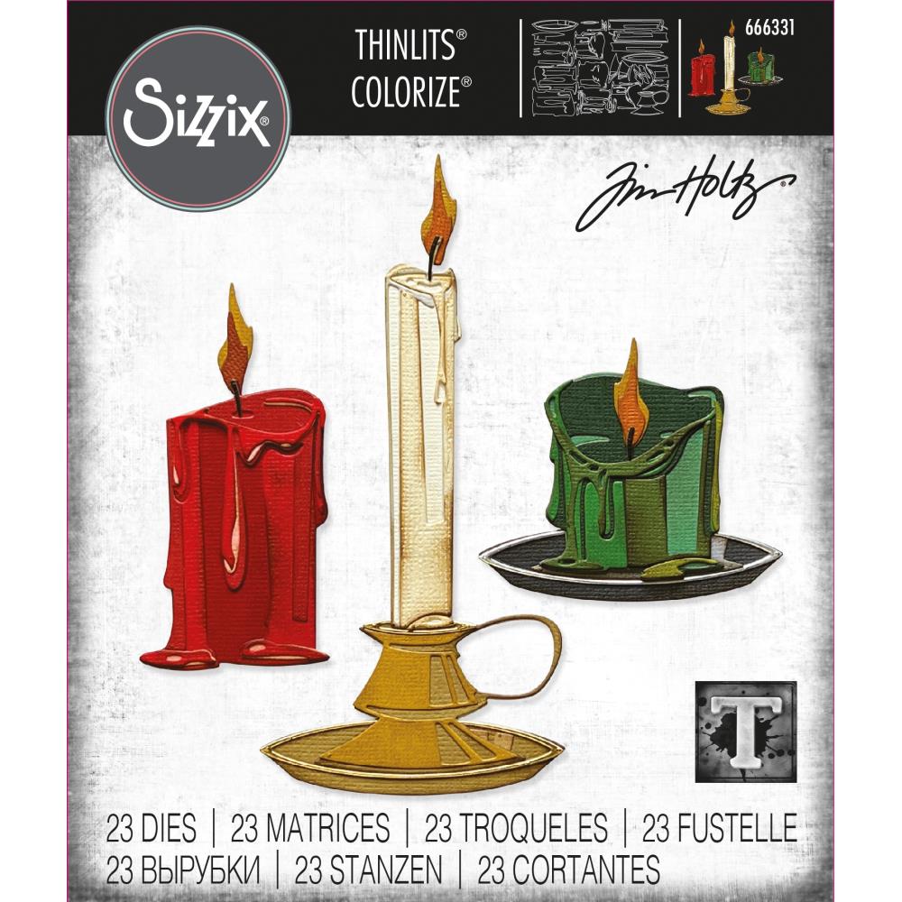 Sizzix Thinlits Dies By Tim Holtz - Candleshop Colorize
