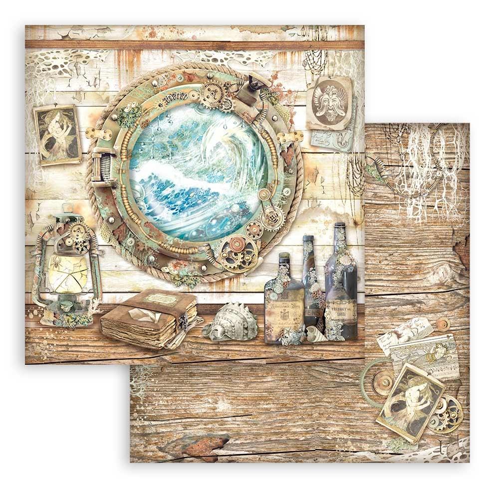 Stamperia Double-Sided Paper Pad 8x8 - Songs Of The Sea