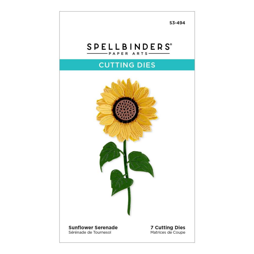 Spellbinders Etched Dies - Sunflower Serenade