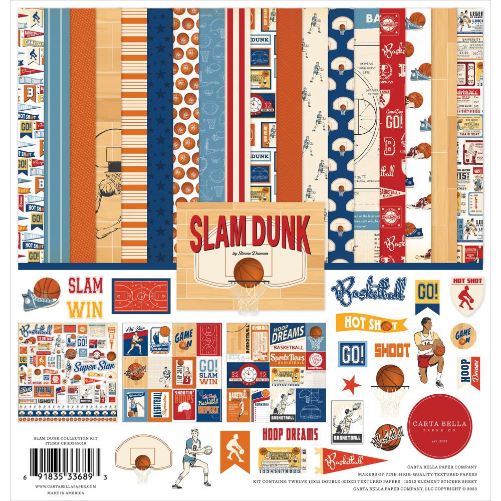 Carta Bella Collection Kit 12X12 - Slam Dunk