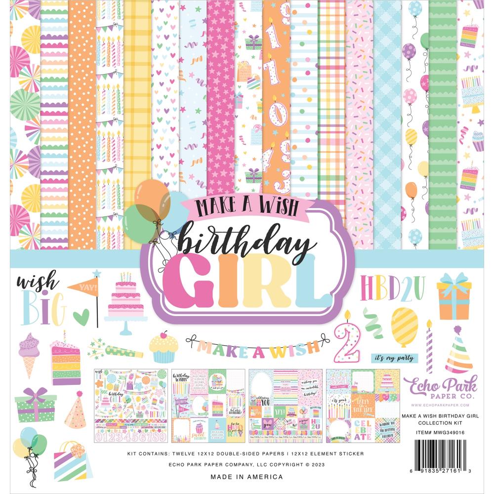 Echo Park Collection Kit - Make A Wish Birthday Girl