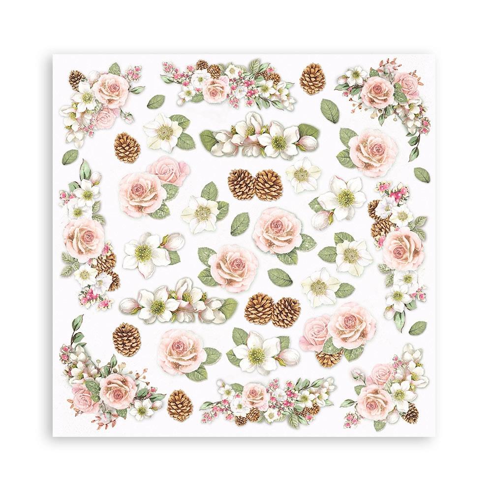 Stamperia Double-Sided Paper Pad 8x8 - Roseland