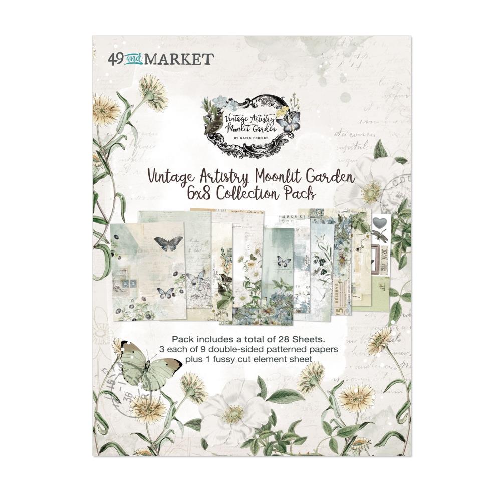 49 & Market Mini Collection Pack 6x8 - Vintage Artistry Moonlit Garden
