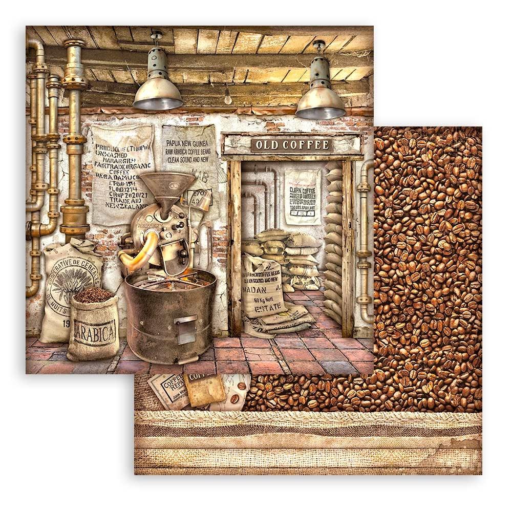 Stamperia Double-Sided Paper Pad 12x12 - Coffee And Chocolate