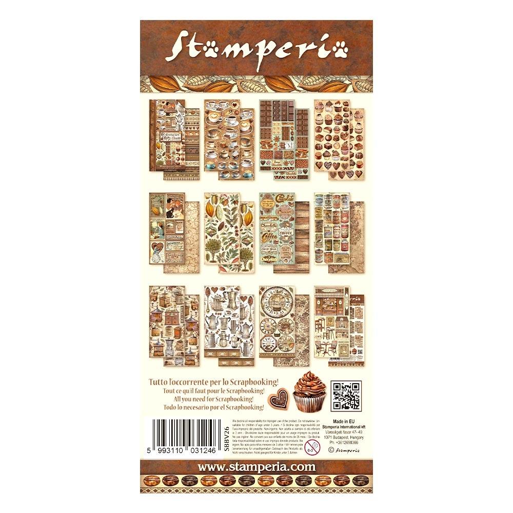 Stamperia Collectables Double-Sided Paper 6X12 - Coffee And Chocolate