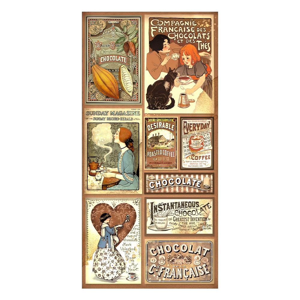 Stamperia Collectables Double-Sided Paper 6X12 - Coffee And Chocolate