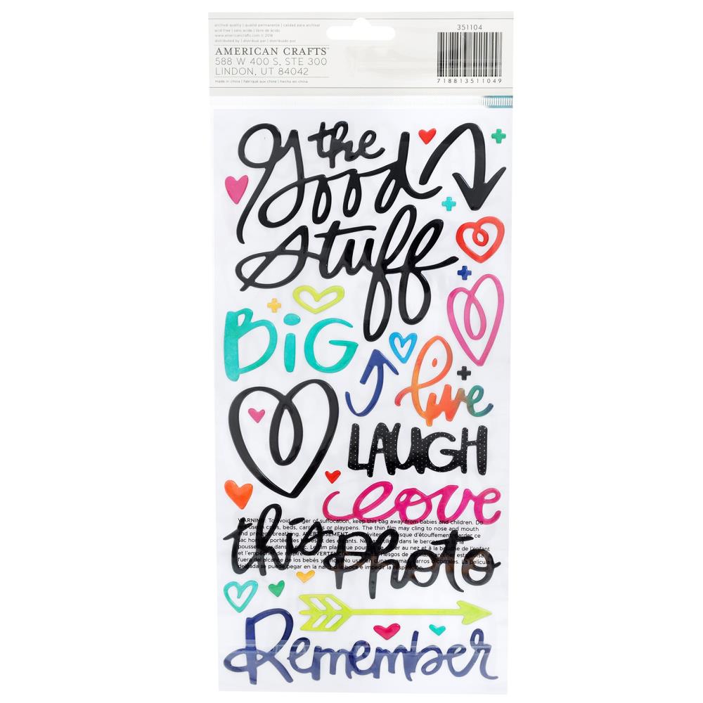 Vicki Boutin Color Kaleidoscope Thickers - Colorful Phrase Puffy