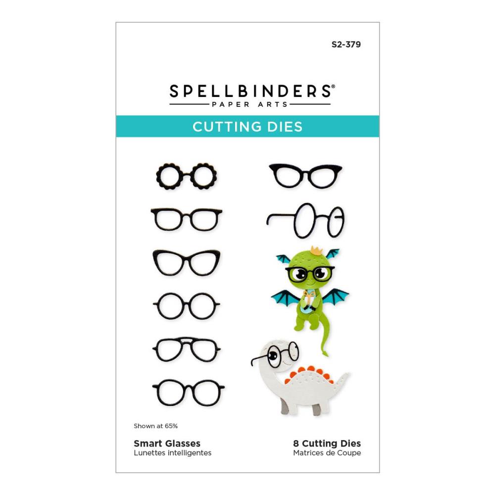 Spellbinders Etched Dies from the Monsters Birthday Collection - Smart Glasses