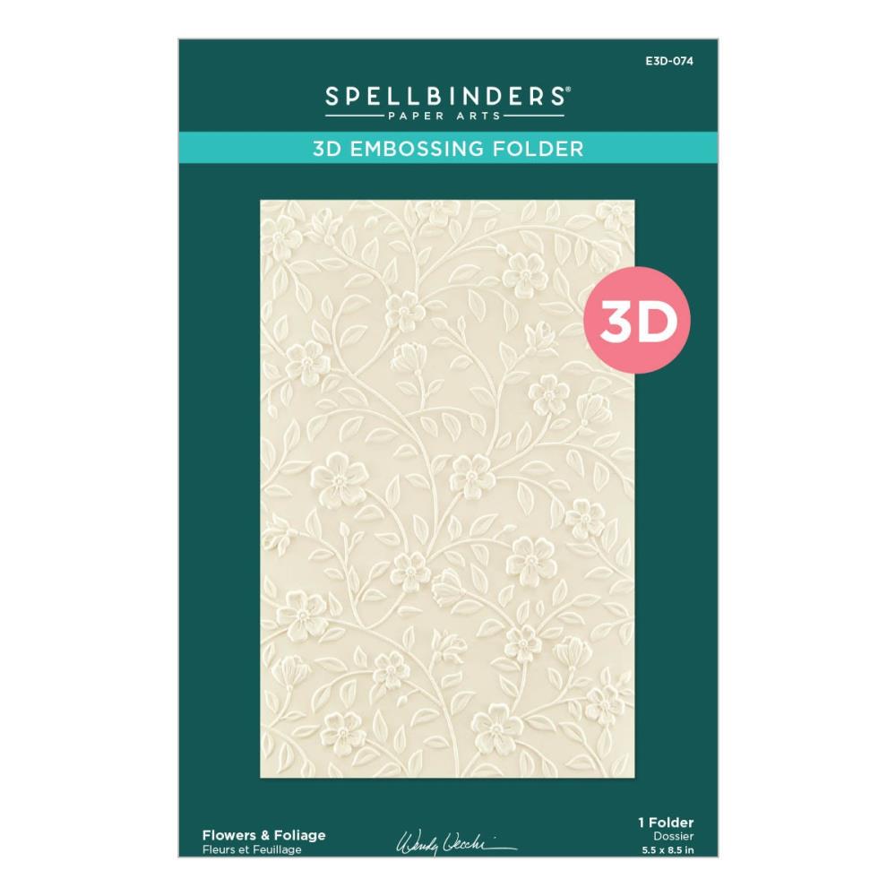 Spellbinders 3D Embossing Folder - Flowers & Foliage
