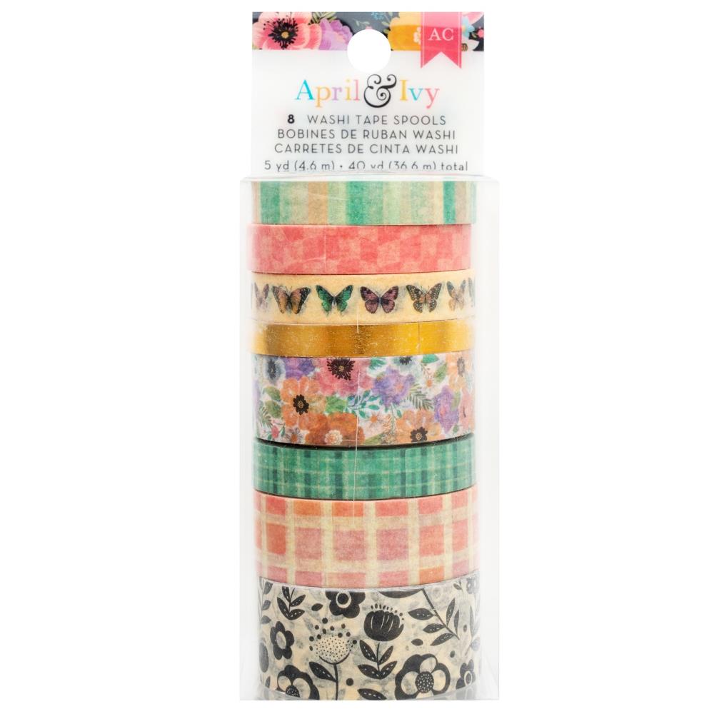 American Crafts April And Ivy Washi Tape 8pk