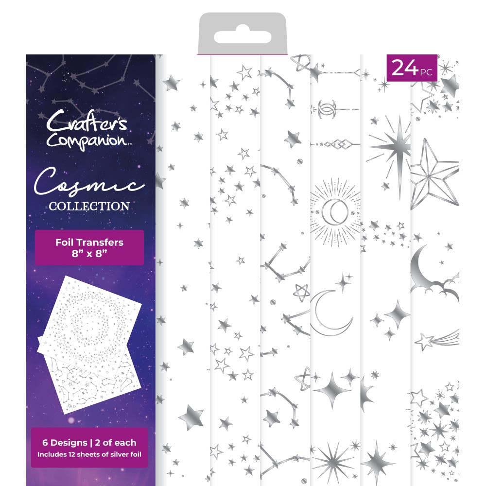 Crafters Companion Transfers 8X8 - Cosmic Foil