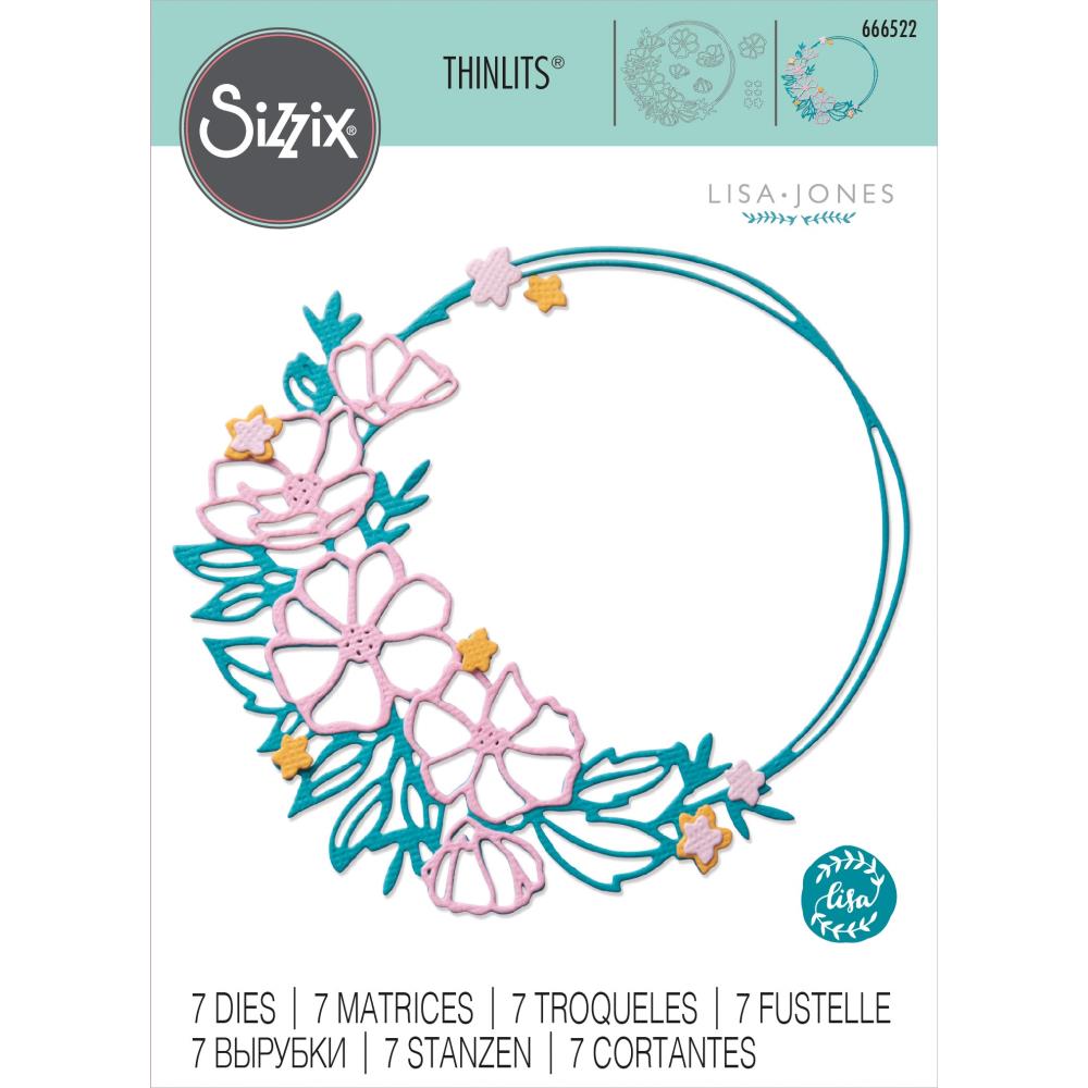 Sizzix Thinlits Dies By Tim Holtz - Floral Round
