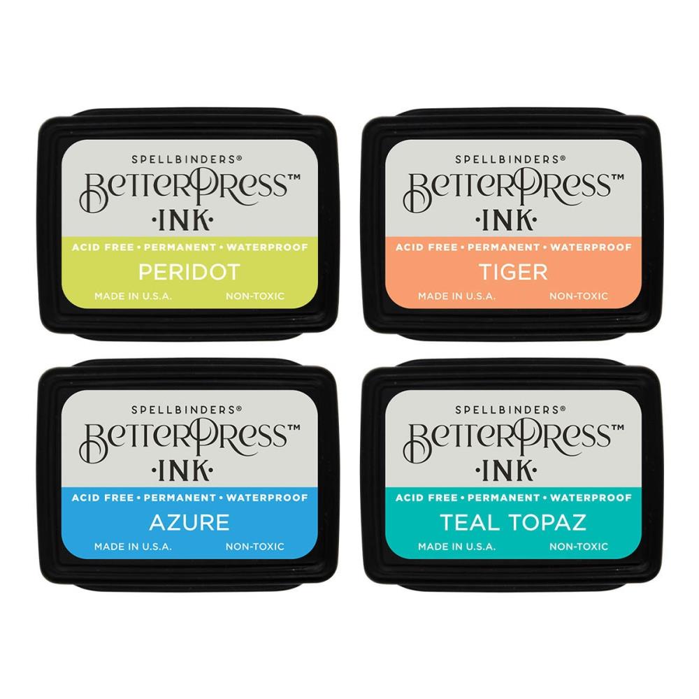 Spellbinders BetterPress Letterpress Mini Ink Pad Set - Tropical