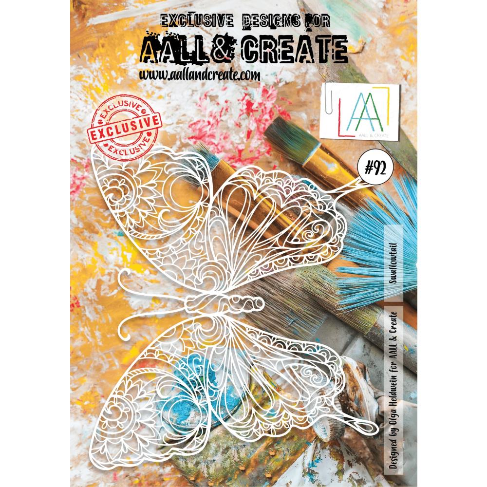 AALL And Create A4 Stencil - Swallowtail