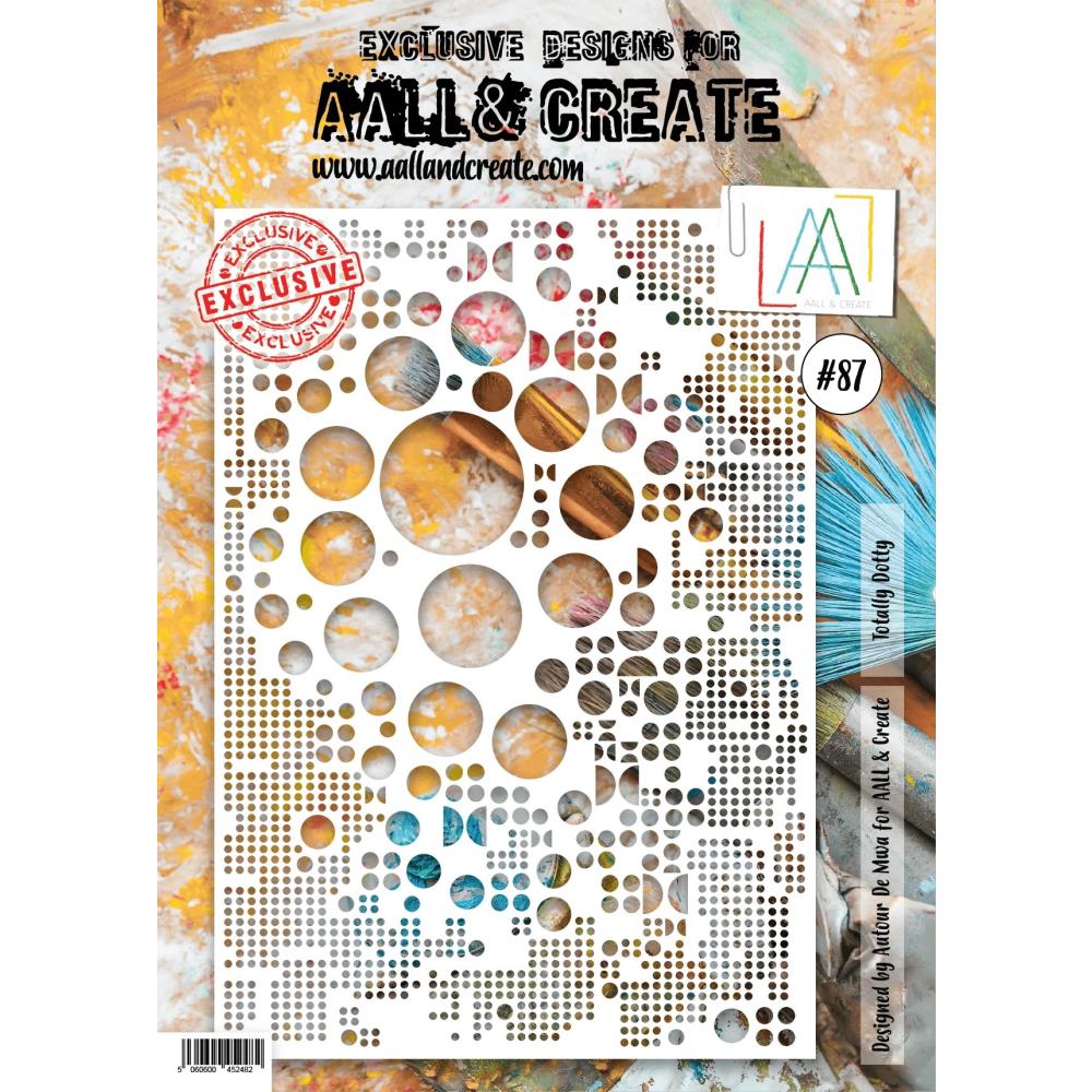 AALL And Create A4 Stencil - Totally Dotty