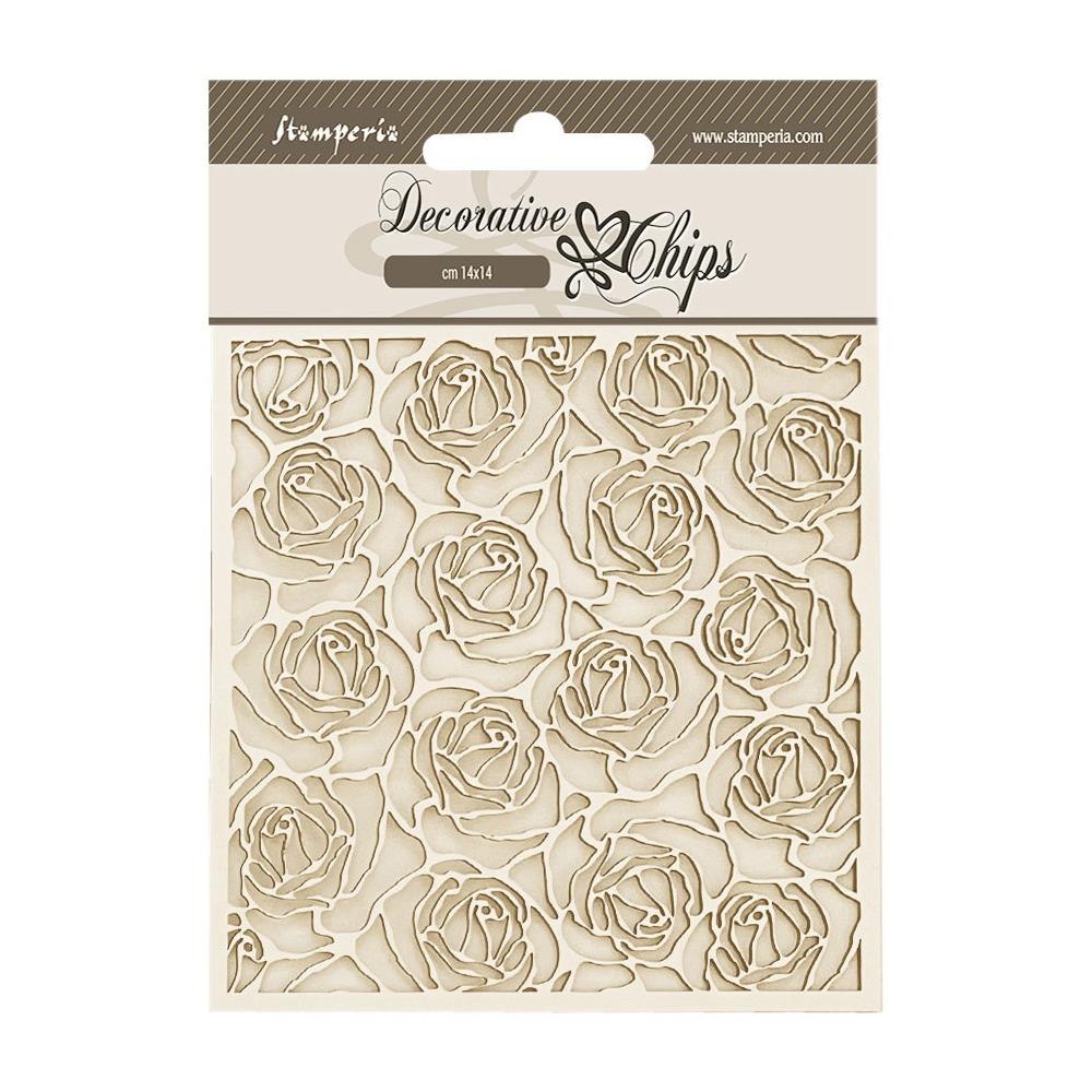 Stamperia Decorative Chips - Romance Forever Pattern