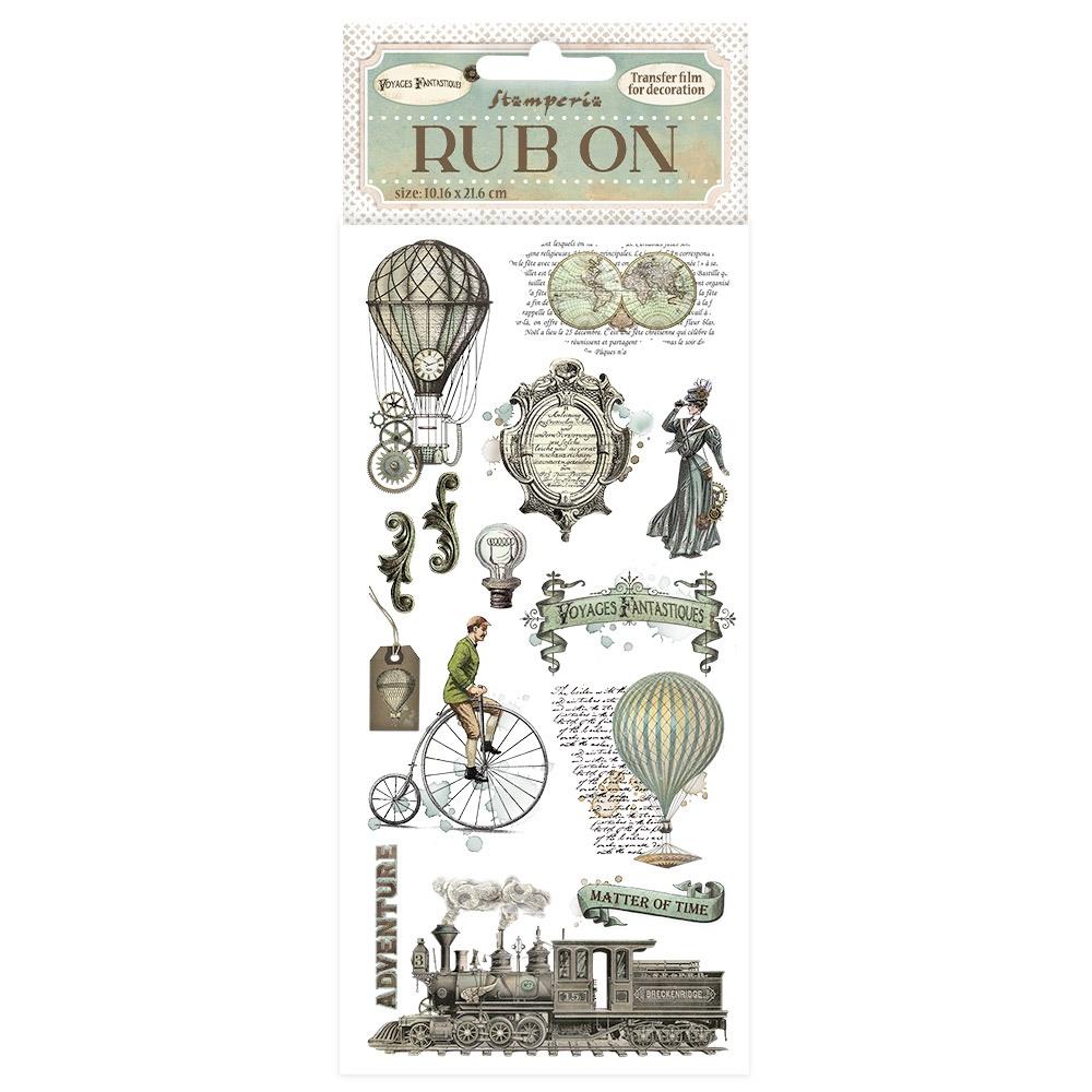 Stamperia Rub-On - Voyages Fantastiques Balloons