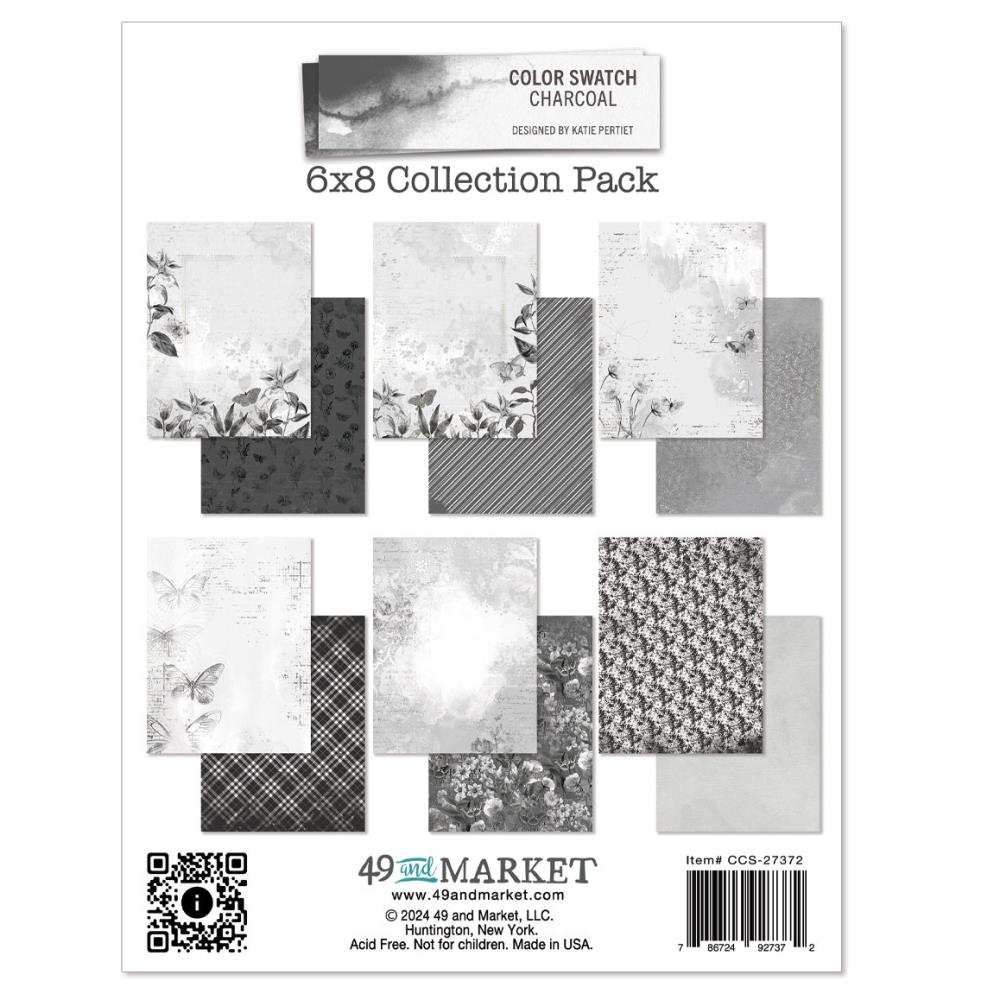 49 & Market Mini Collection Pack 6x8 - Color Swatch: Charcoal