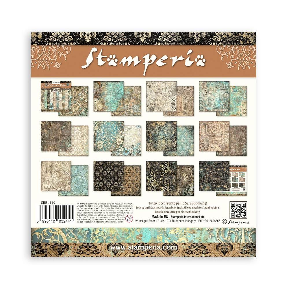 Stamperia Maxi Backgrounds Double-Sided Paper Pad 12x12 - Sir Vagabond In Fantasy World