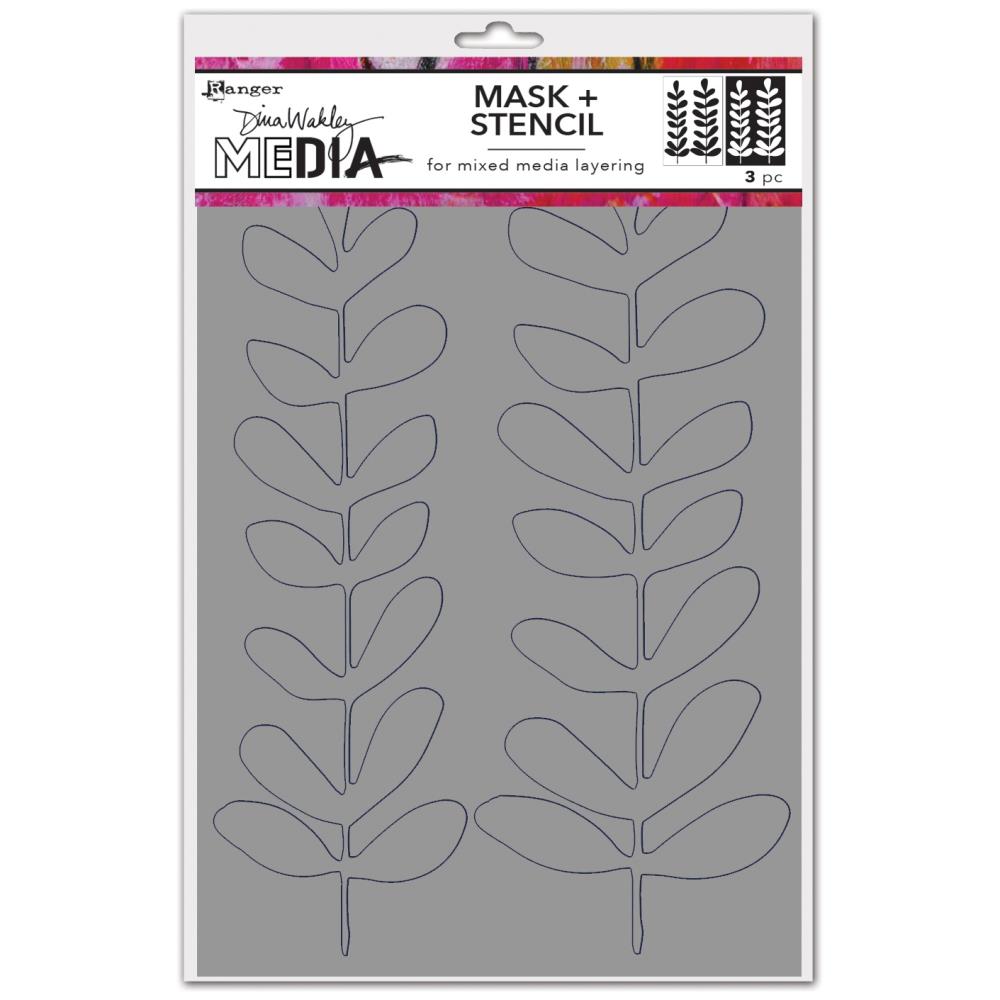 Dina Wakley Media Stencils - Branches Redux