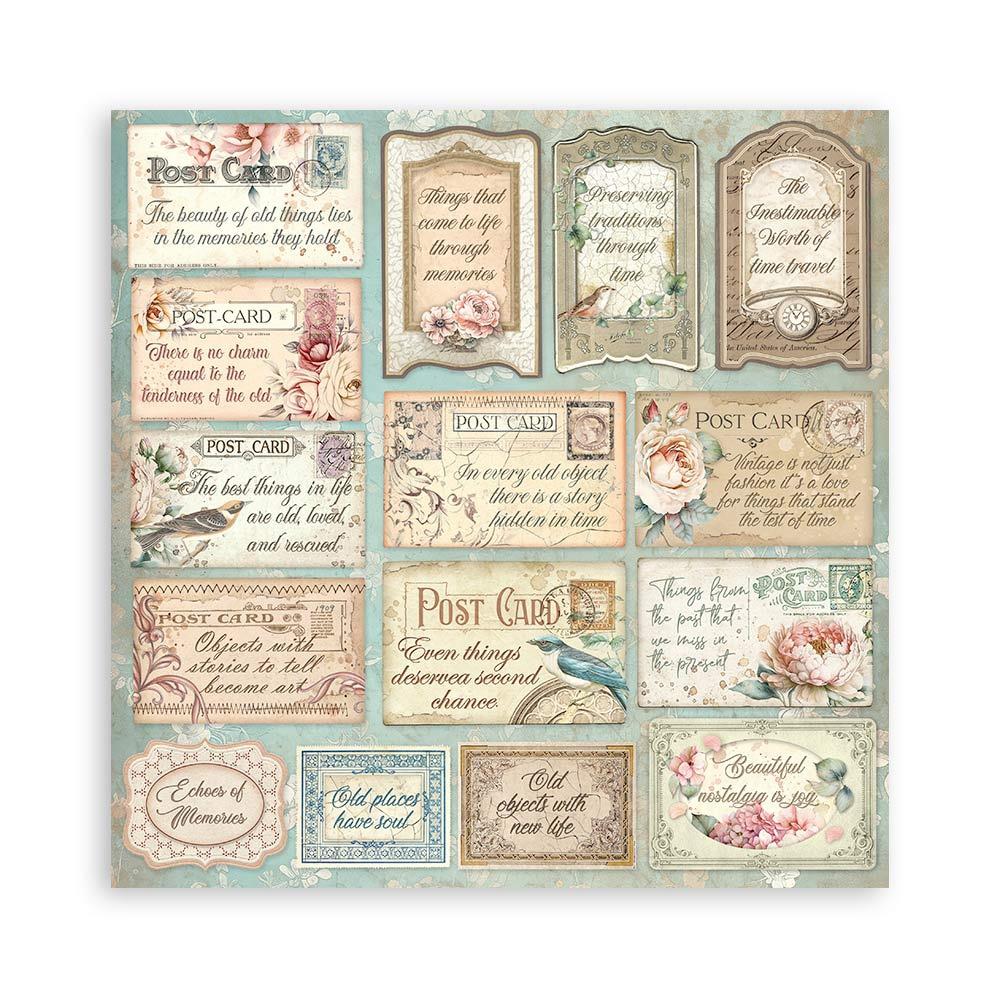 Stamperia Double-Sided Paper Pad 12x12 - Brocante Antiques