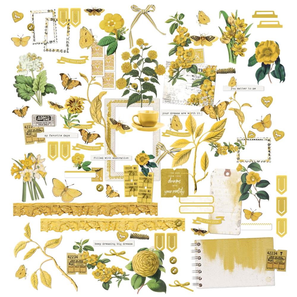 49 And Market Laser Cut Outs - Color Swatch: Ochre