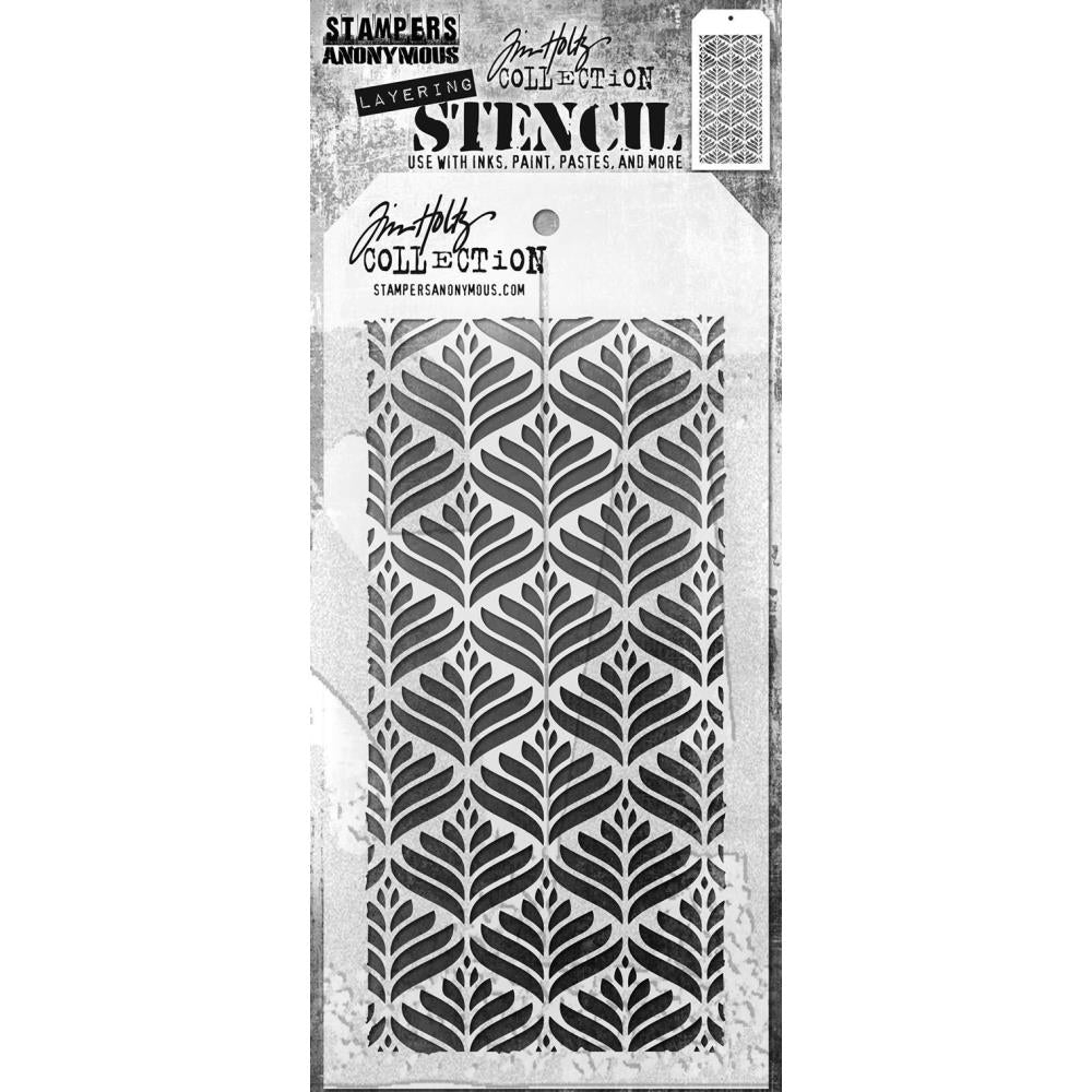 Tim Holtz Layered Stencil - Deco Leaf