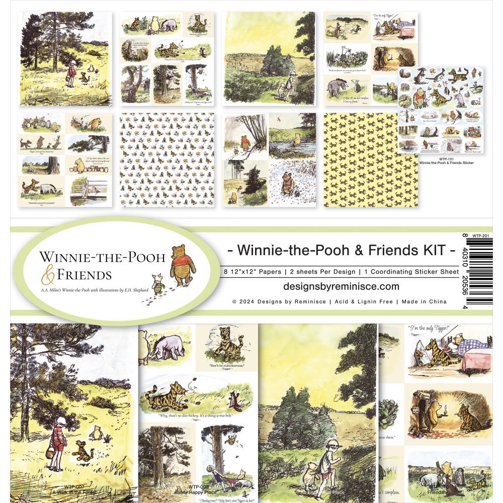 Reminisce Collection Kit 12X12 - Winnie The Pooh And Friends