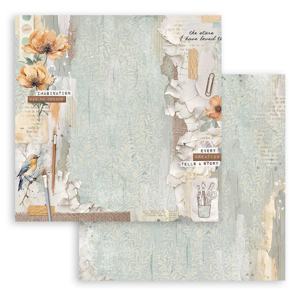 Stamperia Double-Sided Paper Pad 8x8 - Secret Diary