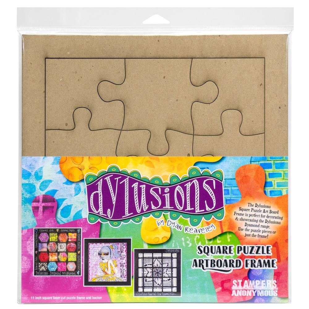 Dyan Reaveley's Dylusions Square Puzzle Frame - Chipboard