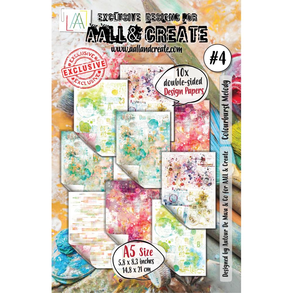 AALL And Create Double-Sided Cardstock A5 - Colourburst Melody